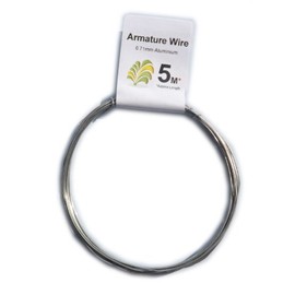 5 Metres of 0.71mm Aluminium Armature Frame * Modelling Wire