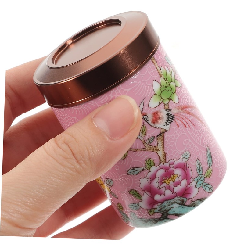 Zerodeko Matcha Powder Tin Storage Enamel Tea Canister Sealed Lid