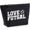 Hippowarehouse Love futsal printed make up cosmetic wash bag 18x19x9cm