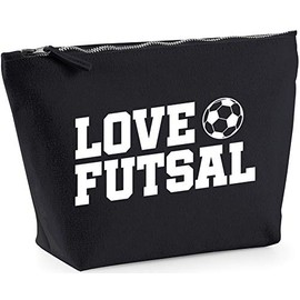 Hippowarehouse Love futsal printed make up cosmetic wash bag 18x19x9cm