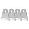 Weld-On Tabs Steel Shock Mount Brackets 2-11/16"x2-4/9"x1/4" 4-Pack