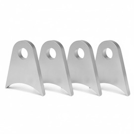 Weld-On Tabs Steel Shock Mount Brackets 2-11/16"x2-4/9"x1/4" 4-Pack