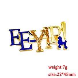 SIGMA GAMMA RHO sorority society Symbol poodle EE-YIP letter Label Enamel Metal Brooch Pin