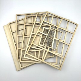 DIY Mini Bookshelf Craft Night - Aster September Flower Mini Dollhouse