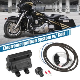 X AUTOHAUX Electronic Ignition Coil Kit Dual Fire Control Module Fit Dyna S Harley Davidson Softail Heritage Sportster 883 1971-2003