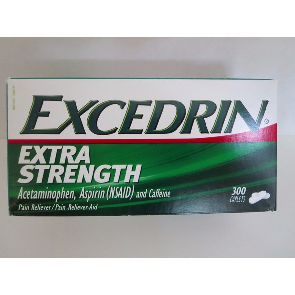Excedrin Extra Strength Caplets 300 ct Pain Reliever Jumbo Size