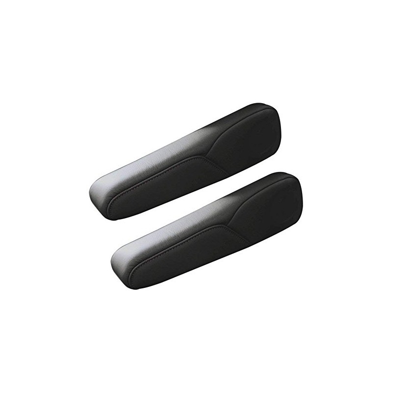DKIIGAME Black Leather Armrest Arm Rest Cover Upholstery for Honda