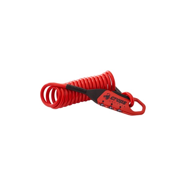 crops Wire Lock Q5-COCON | 0.2 x 70.9 inches (1800 mm) 3 Digit Dial SPD09-CCN-04 (Red)