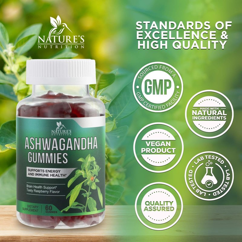 Ashwagandha Gummies 30:1 Extract - 3000mg Equivalent - Advanced Ashwagandha