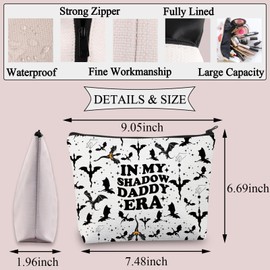 PLITI Xaden Riorson Makeup Bag "Fourth Wing" in My Shadow Daddy Era Gift Dragon Rider Gift Pedro P Fan Gift for Bookish, Shadow Daddyu, Fashionable