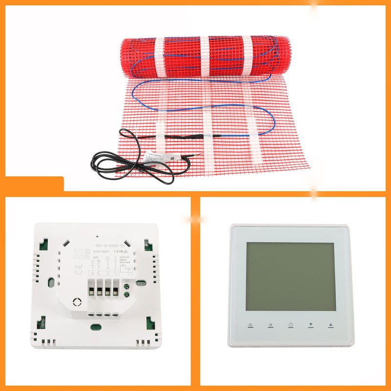 TJHSM Heated Floor Mat 30 Sqft 2.79 Square Meter Heated