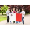 DANF Malta Flag 3x5 Ft Thick Polyester, Fade Resistant, Brass