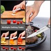 WELLSTAR Steak Knives Set of 8 with Wood Block, 4.75