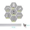 6ft-12ft Upgraded Aluminum Curtain Track, Ceiling or Wall mount, Curtain