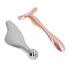 2pcs Metal Face Roller Set Zinc Alloy Facial Roller Massager