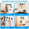 Large Heavy Duty Wall Hooks for Bathroom, Kitchen, Coat &