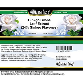 Ginkgo Biloba Leaf Extract (24% Ginkgo Flavones) Cream (2 oz, ZIN: 514352) - 2 Pack