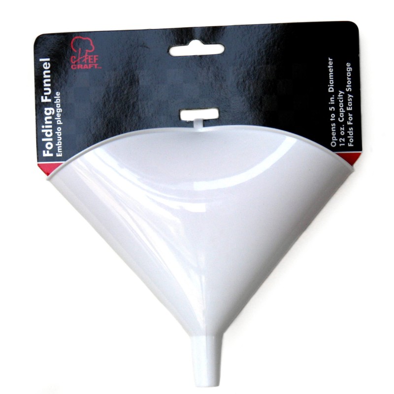 Chef Craft Select Plastic Folding Funnel, 5 inch Diameter 12