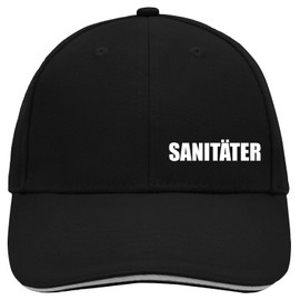 Huuraa Cap Hat Paramedic Lettering Gift Paramedic Gift Idea, Black/Light Grey, Unit size