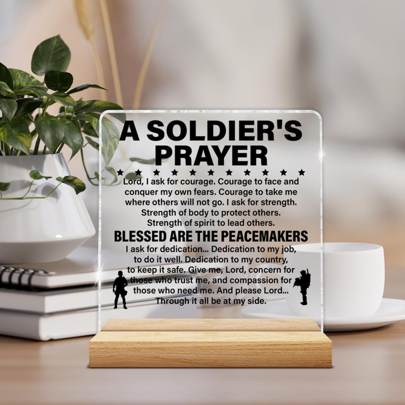 Soldiers Gifts for Him, Religious Army Graduation Gift for Army