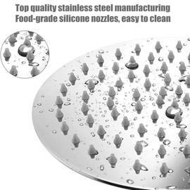 NearMoon Rain Shower Head, Large Stainless Steel High Flow Bath Shower, Ultra Thin Design Rainfall Booster Showerhead Waterfall Body Covering, Ceiling or Wall Mount (10 Inch, Chrome Finish)