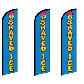 Shaved Ice Windless King Size Flag  Pack of 3 (HARDWARE NOT INCLUDED)