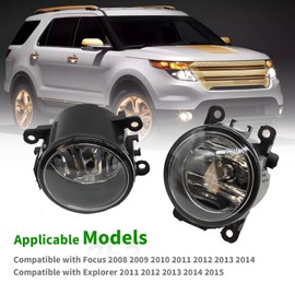 Yunnergo 1 Pair H11 Front Fog Light Lamp Assembly 12V 2x55W W/Bulbs 33900-T0A-A01 4F9Z15200AA 5182426AA 26154-EA500 H451SAJ100 990E0-65J36-000