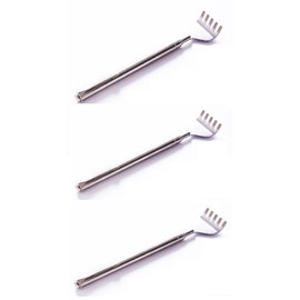 Grandson Hand Telescopic Brush Portable Extendable Small Stainless Steel Compact (3 Pieces)