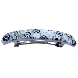 Murano Glass Floral and Mosaic Hair Clips - Multicolor (Color 2)