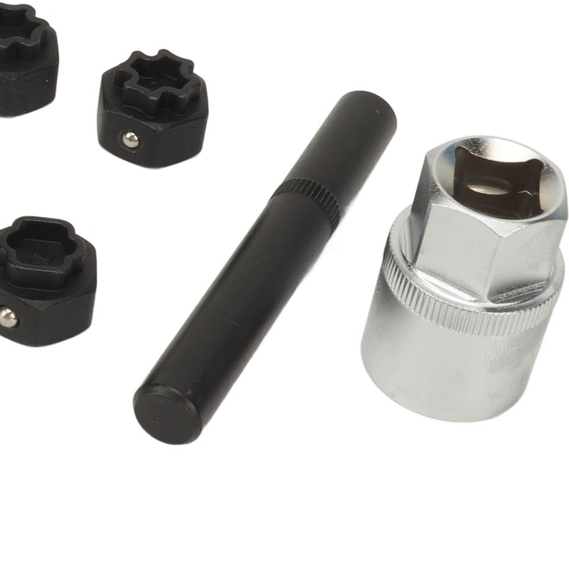 12pcs Wheel Locking Nut Key Kit Rustproof Anti Theft Lug