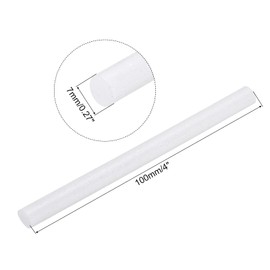 uxcell 20pcs Hot Glue Sticks for Glue Gun 7mm/0.28-inch x 4-inch Mini Hot Melt Adhesive Glue Stick Glitter White