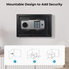 MUNBYN Smart Biometric Fingerprint Safe, 3-Way Access Lock Box with