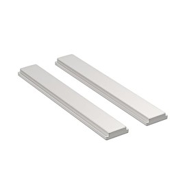 2 Pack Shower Door Magnet - 2-1/2" Long Glass Door T-Magnet Replacement for Swing Shower Doors Handles Shower Door Strike Jamb, Silver