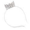 Avalaya Statement Full Round Clear Crystal Queen Crown Rhinestone Bridal