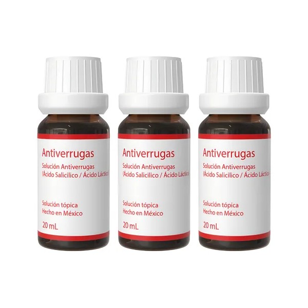 Antiverrugas Solución Tópica Frasco 20 Ml Pack (3)