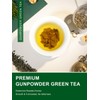 TeeLux Gunpowder Green Tea Loose Leaf, Mellow & Smooth Taste,