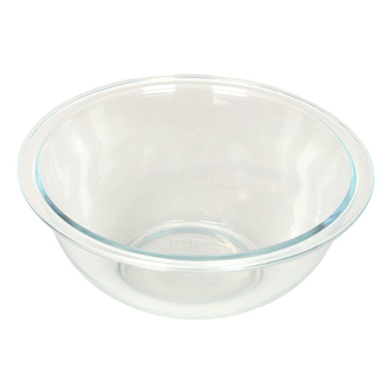 Pyrex 323 1.5-Quart Glass Mixing Bowl & 323-PC Red Mixing