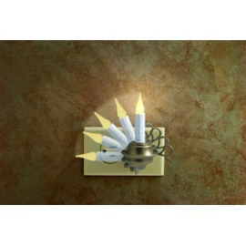 Xodus Innovations FPC1255P Rotating LED Flameless Candle Night Light Pewter