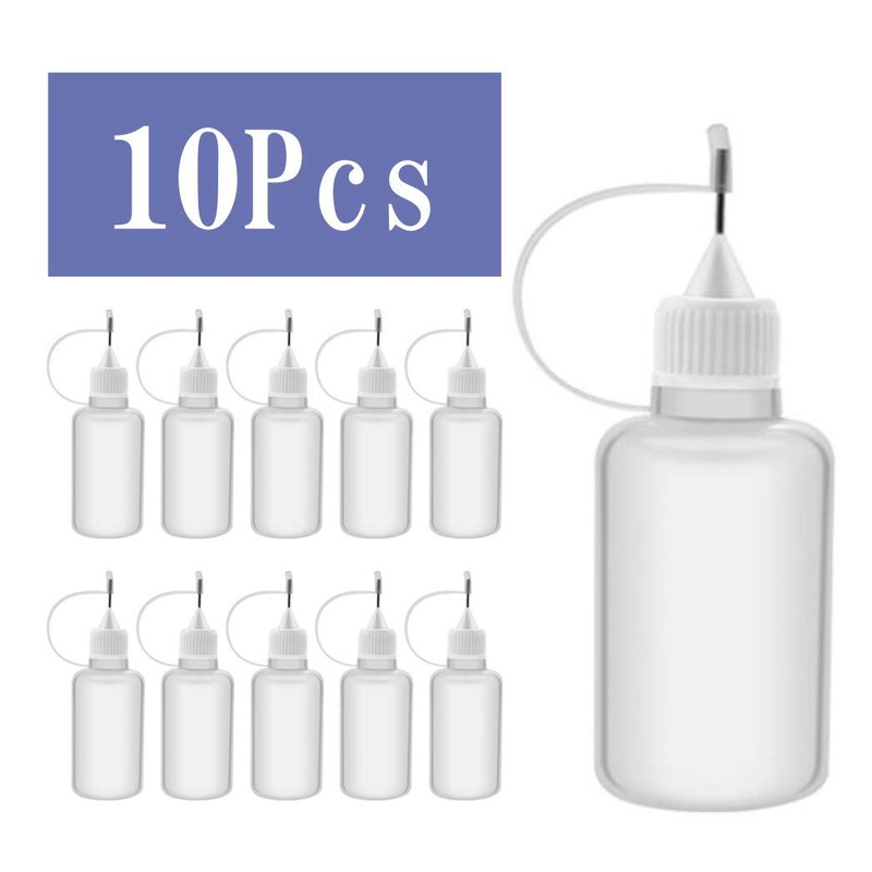 HappyHome Dropper Bottles, 30ml Divided Bottles, Divided Containers with Needles