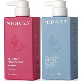 Medix 5.5 Retinol Cream Collagen Skincare Set Moisturizer Body Face Lotion for Women 7 7 - Hyaluronic Acid Hyd / 메딕스 5.5 레티놀 크림 콜라겐 스킨케어 세트 모이스처라이저 바디 페이스 로션 여성용 7 7 - Hyaluronic Acid Hyd