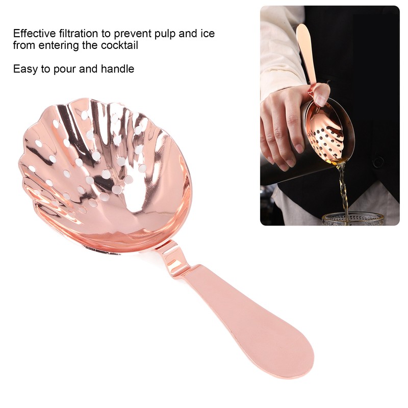 Cocktail Strainer Anti Rust Efficient Filtering Stainless Steel Strainer Bar