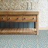 FloorPops FloorPops FP2477 Fontaine Peel & Stick Floor Tiles, Blue