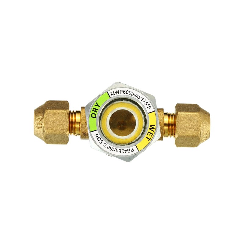 PATIKIL Sight Glass, 1/4 x 1/4 SAE Universal Liquid Moisture