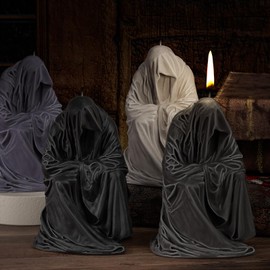 Skull Robe Mold Skull Candle Mold Robe Candle Mold Ghost Resin Mold Clay Mold Jewelry Resin Casting Mold Candle Making Molds Craft Supplies 3D Mold Silicone Mold for Resin Casting Mold