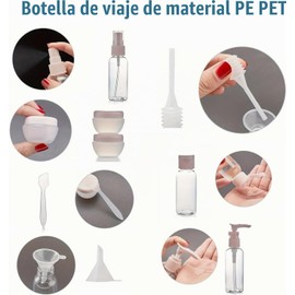Botellas de Viaje Silicona 11 Pack, Juego de Botes Viaje Rellenables