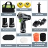 WORKPRO 12V Cordless Polisher, 3" Mini Car Detailing Buffer &