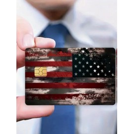 Unbranded US Flag Distressed Stars Stripes Credit Debit Card SkinCoverStick