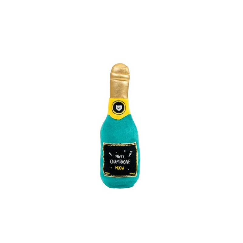 Ancol Pawty Champagne Cat Kicker Toy - Indoor Play for
