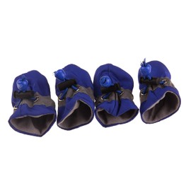 GabeFish Anti Slip Dog Socks Shoes Adjustable Drawstring Boot Paw Protectors for Small Medium Pets Cats Blue 3X-Large