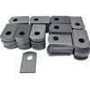 Steel Weld Tab, 1" W, 1 1/2" H 3/8" Hole, 1/8" Thickness, 100 Pack